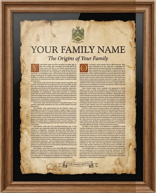 The Origins Chronicle, framed